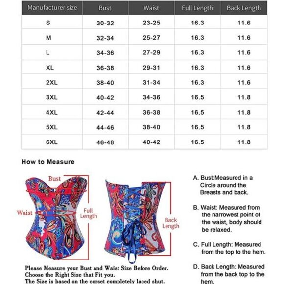 Multicolor‎ Printed Denim Corset Bustier Top Sweetheart Strapless Waist Trainer - Picture 5 of 5